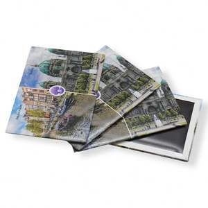 Aimants de réfrigérateur en étain personnalisés OEM, impression photo personnalisée, magnétiques pour cadeaux promotionnels - Product Image 4