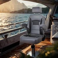 Siège de bateau capitaine rabattable marin confortable pour une utilisation sportive avec accoudoir et dossier inclinable