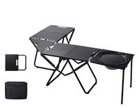 Table pliante tactique moderne réglable en hauteur, légère, en aluminium, robuste, portable, pour le camping et les activités de plein air