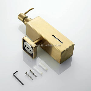 <span class=keywords><strong>Dispensador</strong></span> <span class=keywords><strong>de</strong></span> Jabón Empotrado <span class=keywords><strong>de</strong></span> Acero Inoxidable con Acabado Dorado Cepillado <span class=keywords><strong>de</strong></span> Grado Comercial <span class=keywords><strong>de</strong></span> Alta Gama, Presión Manual, para Hoteles Alemanes - Product Image 5