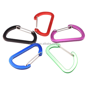 Moschettone in Lega di Alluminio di Alta Qualità 60*35mm a Forma di D, Clip Piatta in Alluminio con Chiusura a Filo <span class=keywords><strong>per</strong></span> Portachiavi - Product Image 1