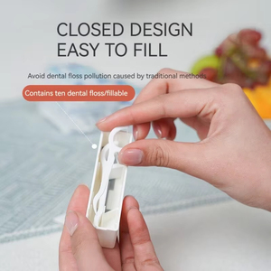 Portable Plastic Teeth Automatic Dental Floss <b>Storage</b> <b>Box</b> Floss Pick Dispenser Tooth Cleaning for Traveling <b>Camping</b> - Product Image 5