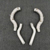 Collecteur d'échappement en acier inoxydable 304 pour Mercedes Benz E63 E63S AMG W213 4.0TT 2016-2023, haut débit