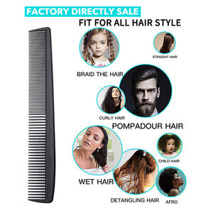 La migliore vendita di barbiere antistatico resistente in fibra di carbonio pettine per il taglio dei capelli per il salone - Product Image 5