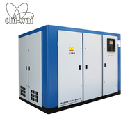 Compresseur d'air à vis à compression à deux étages à économie d'énergie 90kw 110kw 132kw support personnalisé compresseurs d'air silencieux rotatifs
