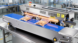 Système de scellage continu industriel FR-150JDEU pour sachets de <span class=keywords><strong>soupe</strong></span> et produits liquides avec machine de scellage commerciale - Product Image 2