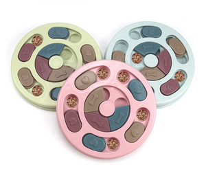 Di alta qualità stile classico forma rotonda trattare Dispenser IQ giocattolo da allenamento lento cibo per cani interattivo cibo per gatti giocattolo Puzzle - Product Image 2