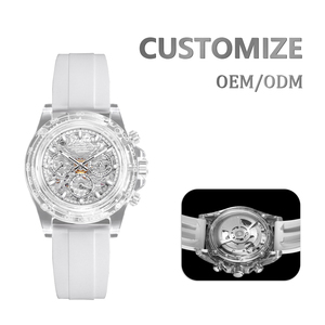 <span class=keywords><strong>Reloj</strong></span> Mecánico de Lujo para Hombre con Caja de Cristal de Zafiro K9 OEM, Cronógrafo, Esqueleto <span class=keywords><strong>Visible</strong></span>, <span class=keywords><strong>Reloj</strong></span> Automático - Product Image 3