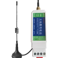 Émetteur-récepteur radio de données sans fil série Master + Antenne + Câble double alimentation à fils nus RS232 Répéteur de données transparent LoRa DTU