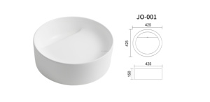 อ่างล้างมือเซรามิกแข็งแบบตั้งเดี่ยวดีไซน์ทันสมัยอ่างล้างมือในโรงแรมห้องน้ำอ่างล้างมือเซรามิก - Product Image 5