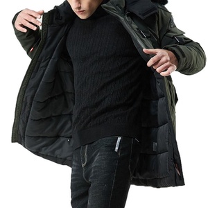 Abrigo de Piel Personalizado de Alta Calidad para Hombre, Chaqueta con Capucha Cálida y Cortavientos para Invierno, Impermeable, Talla Grande, Piel de Oveja y Vacuno - Product Image 2