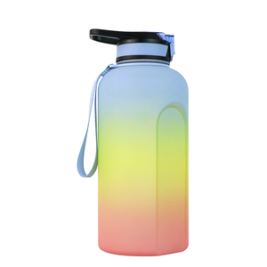 Grande bouteille d'eau de <span class=keywords><strong>2</strong></span> <span class=keywords><strong>litres</strong></span> avec poignée, anti-fuite, bouteille d'eau de motivation de 74 oz avec marqueur de temps, bidons de <span class=keywords><strong>2</strong></span>,<span class=keywords><strong>2</strong></span> <span class=keywords><strong>litres</strong></span> pour les boissons - Product Image 1