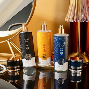 น้ำหอมบอดี้สเปรย์ กลิ่นหอมติดทนนาน ขนาด 250 มล. 8.0 ออนซ์ ดีไซน์ลายอักษรอาหรับสีชมพูหวาน - Product Image 2