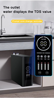 Purificateur d'eau RO électrique 600GPD Nouveau design Système d'osmose inverse sous l'évier pour usage domestique