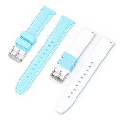 Bleu clair + blanc, avec oreille de commutation