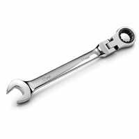 Jeu de clés à cliquet à tête flexible 14 pièces, 8-24 mm, en acier CR-V, avec étui de rangement
