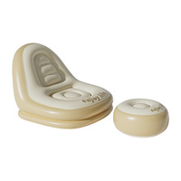 Canapé gonflable d'extérieur pour festival de musique, matelas pneumatique portable de style décontracté en PVC avec pompe électrique, chaise longue de camping confortable