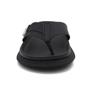 OEM ODM High Quality <strong>Leather</strong> <strong>Slippers</strong> Stylish Brown Waxing <strong>Leather</strong> Comfort Insole New Design <strong>Slippers</strong> <strong>Men</strong> Rubber Summer <strong>Slippers</strong> - Product Image 3