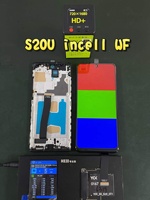 Écran Incell pour Samsung S20+/S20U/S21/S22U/S23 avec cadre, capteur tactile, remplacement d'écran
