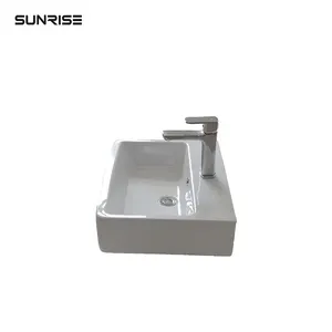 Design moderno lavabo da bagno in ceramica lavabo da tavolo lavabo rettangolare lavabo da appoggio lavabo da bagno lavabo da toeletta