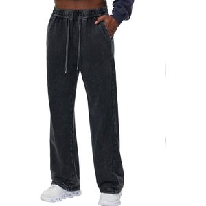 KEEPSHOWING Pantalon de survêtement acide pour homme, jogging athlétique à taille élastique, pantalon long d'entraînement avec cordon de serrage, pantalon de jogging en coton coloré - Product Image 3