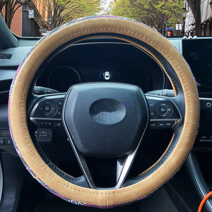 Funda de <span class=keywords><strong>Volante</strong></span> de Coche de Goma de 3 Radios Antideslizante para Accord <span class=keywords><strong>Fiesta</strong></span> Universal de 15 Pulgadas - Product Image 3