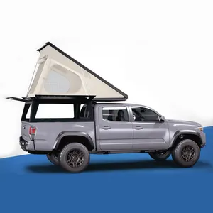 With Roof Top Tent Steel Dual Cab 4x4 Pick Up Pickup Truck Bed Canopy Topper for Ford Ranger T6 T7 Toyota Hilux Np300 Dmax