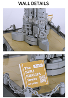 Bloques de Construcción de Arquitectura, Modelo de la Torre Burj Khalifa de Dubái, Juguetes para Niños, Novedad 2024, Juguetes Educativos de Rompecabezas para Niños Pequeños