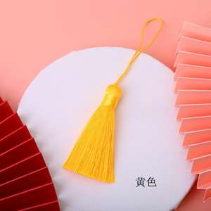 5cm 청키 실크 술 부드러운 우아한 수제 실크 치실 술 귀걸이 용 코드 루프가있는 DIY 보석 만들기 기념품 - Product Image 5