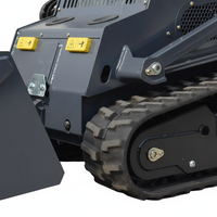Mini-chargeuse compacte diesel EPA 18,2 kW Kubota avec pince hydraulique pour l'installation de roches dans les jardins