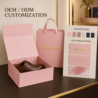 Boîte à chaussures personnalisée en gros, boîte d'emballage pliable pour chaussures, boîte cadeau pour marque de vente au détail, logo personnalisé, taille personnalisée