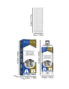 Pâte de réparation métallique 2-en-1 industrielle, colle AB pour moulage, scellant résistant à la chaleur, agent de réparation de défauts par <span class=keywords><strong>soudure</strong></span> à <span class=keywords><strong>froid</strong></span>, colle puissante - Product Image 2
