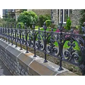 Diseño agradable de hierro forjado barandilla escaleras barandillas