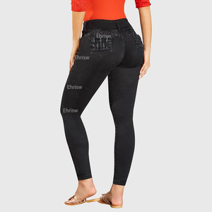 Pantalones vaqueros Vintage Acampanados para mujer, mallas de cintura alta ajustadas con cola de elevación, a la moda, 2023 - Product Image 1