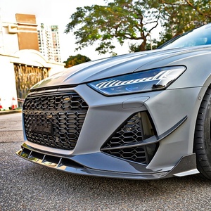 Alerón Delantero de Fibra de Carbono Seca de Primera Calidad, Divisor de Parachoques Delantero, Kit de Carrocería Aerodinámico para Audi RS6 RS7 C8 <span class=keywords><strong>2019</strong></span> 2025 - Product Image 6