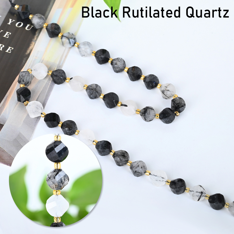 quartz rutilé noir