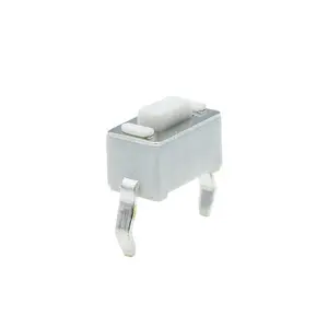 12V 0.5A 3*6 tact switch DIP tactile switch with white button and 2 copper pin