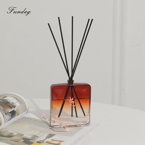 Fundag Reed <b>Diffuser</b> 100ml Square Gradient <b>Bottle</b> Alcohol Free Fresh Air Home Fragrance - Product Image 1