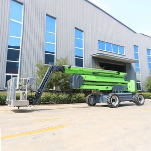 ลิฟต์บูมแบบข้อต่อ16เมตร, แพลตฟอร์มการทำงานทางอากาศไฮดรอลิกแมนลิฟท์แกนพร้อมไฟ AC ส่วนประกอบมอเตอร์หลักที่ใช้ - Product Image 2