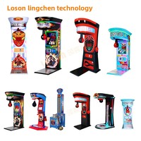 Machine de jeu d'arcade de boxe, mesure de force de frappe et de coup de pied, cible musicale Dragon, anti-stress, pour une personne, matériel