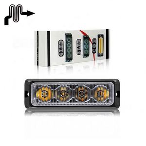 Luz de Advertencia LED Ámbar de 12-24V, 4 LED, Intermitente, para <span class=keywords><strong>Coche</strong></span>, Luz de Emergencia, Luz de Niebla, Baliza - Product Image 3