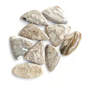 Crazylace Unique multicolore ovale Agate Cabochons araignée naturelle qualité fil d'emballage poli Artisan bijoux pierres précieuses en vrac - Product Image 1