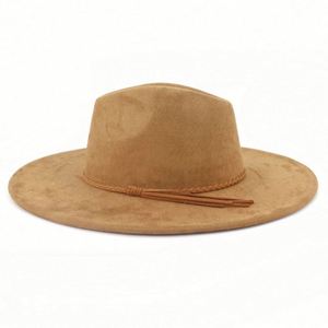 29 Colors Wholesale Custom Wide 10cm Brim Fedora <b>Hats</b> Unisex Water Drop Shape Retroexcavadora Sauna <b>Hat</b> Party Four Seasons - Product Image 3