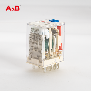 A & B abke4coo24lt 5A thu nhỏ công nghiệp mục đích chung <span class=keywords><strong>Relay</strong></span> 250VAC 30VDC bảo vệ chuyển đổi điện từ kín Rơ Le - Product Image 4