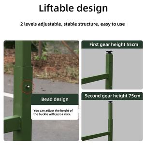 1.2mGreenPortable Table de camping en plein air pliable marchant tactique réunion bureau Table en acier avec un design moderne pour <span class=keywords><strong>l</strong></span>'extérieur - Product Image 3