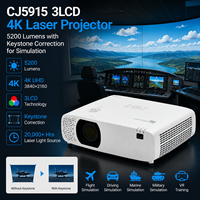 Projecteur laser 3LCD 4K CJ5915 5200 lumens pour la simulation avec contrôle RS232