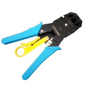 Lavers <b>Wire</b> Crimper 23 Awg Steel Front Entry <b>Soft</b> Grip Plastic Handle For Network Cable Crimping Tool - Product Image 4