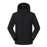 Vestes d'extérieur pour hommes à capuche avec fermeture éclair personnalisées AI-MICH, vêtements de travail promotionnels d'entreprise, veste d'extérieur imperméable et légère