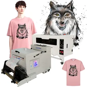 Baysoon Populaire Ce Digitale Dtf A3 30Cm I3200 Dtg Tshirt Drukmachine Kledingstuk Printer Te Koop Met Warmte Oven