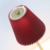 Lampe de bureau tactile en métal minimaliste moderne - Lampe de table ovale LED flexible sans fil rechargeable et écologique